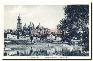 Perigueux Old Postcard The Cathedral St Front and & # 39isle