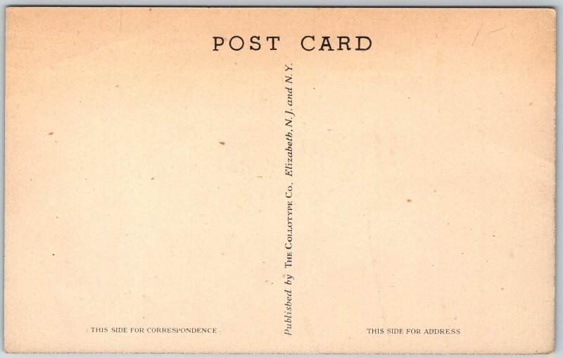 Hyde Park New York 1940s Postcard Residence Of President Franklin D. Roosevelt