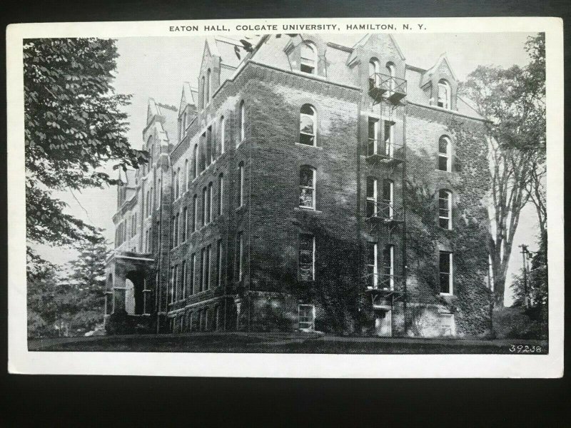 Vintage Postcard 19151930 Eaton Hall Colgate University Hamilton New