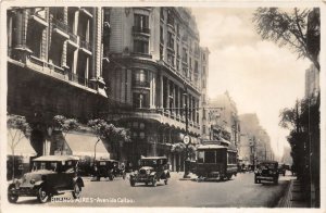 lot 147 buenos aires argentina real photo car tram avenida callado