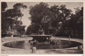 RP; ROMA, Lazio, Italy, 1920-1940s; Villa Borghese, Fontana Del Cavaili Marini