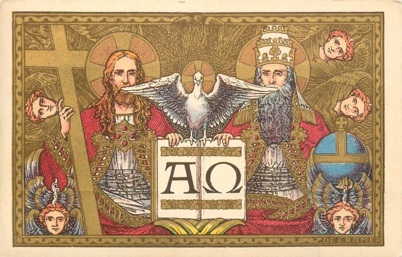 Set of 6 religious old postcards Union of Catholic Press Works - Biblical scenes