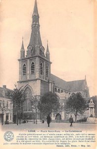 Place Saint Paul, La Cathedrale Liege Belgium Unused 