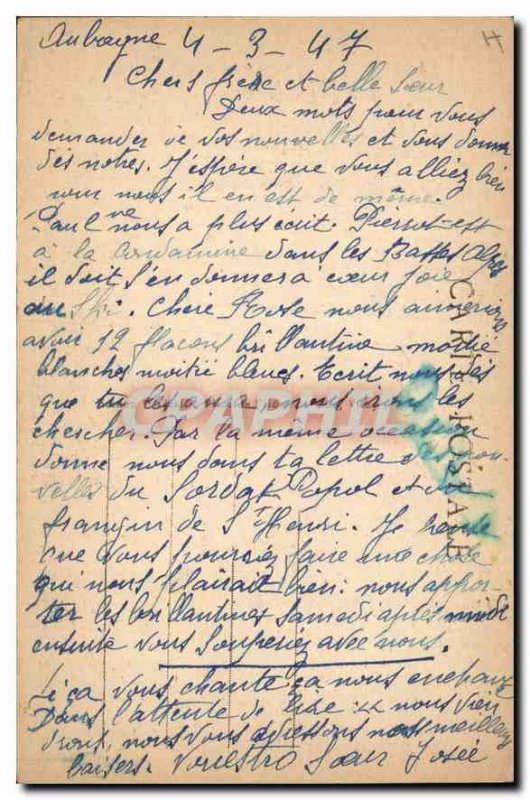 Old Postcard Picturesque Auvergne Lioran General view