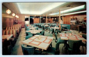 DETROIT, Michigan MI ~ Roadside PETCO BAR-B-Q Restaurant Interior 1960s Postcard