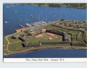 Postcard Aerial View Fort Adams State Park Newport Rhode Island USA