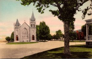 Virginia Old Point Comfort St Mary's Church Handcolored Albertype