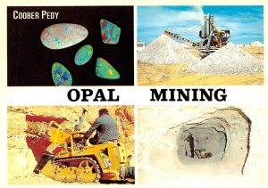 Coober Pedy, Australia  OPAL MINING  Miner~Equipment~Polished Gems  4X6 Postcard