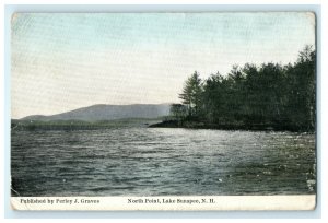 1912 North Point, Lake Sunapee, New Hampshire N.H. Antique Postcard 
