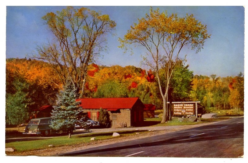 NH - Bethlehem. Baker Brook Lodge & Cabins, 1950's