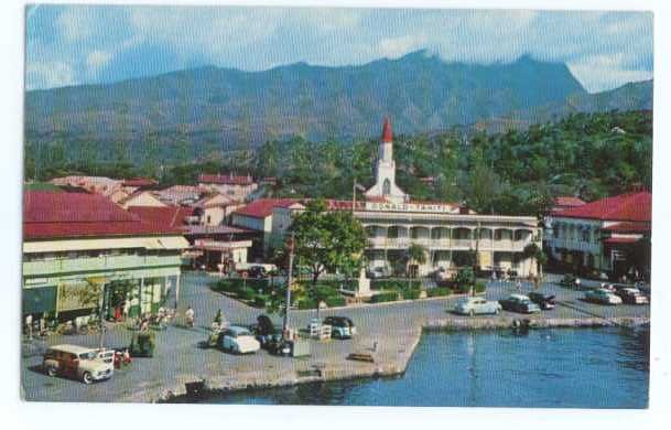 A Glimpse of Papeete, the Capital of Tahiti, Chrome