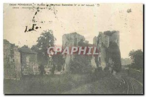 Old Postcard Perigueux ruins of Chateau Barriere