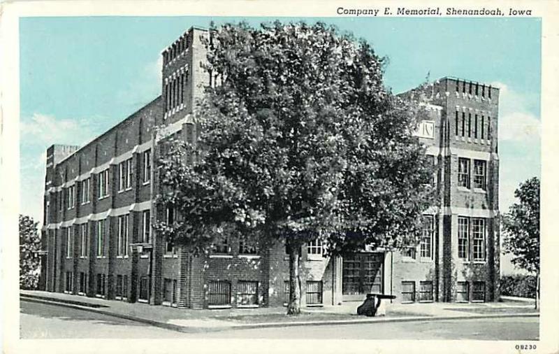 Company E. Memorial, Shenandoah, Iowa IA 1945