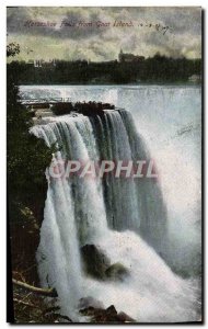 Postcard From Old Horseshoe Falls Goat Island Niagara Falls