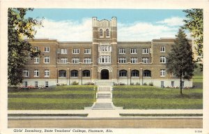 J53/ Florence Alabama Postcard c1930-50s Linen Girls Dorm Teachers College 255