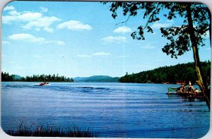 POSTCARD SCENE Big Moose New York NY AM9527