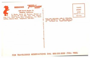 Postcard LODGE SCENE Redding California CA AU6715