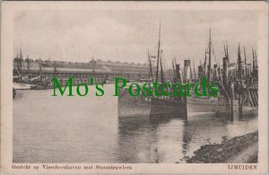 Netherlands Postcard-Ijmuiden,Gezicht Op Visschershaven Met StoomtrawlersRS27292