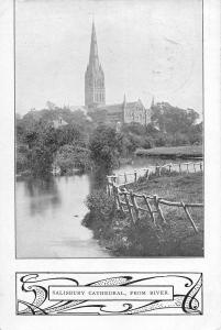 uk247 salisbury cathedral real photo   uk