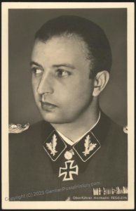 3rd Reich Ritterkreuztraeger SS Oberfuehrer Hermann Fegelein Hoffmann R17 111137