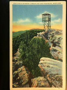 Vintage Postcard 1948 Dan's Rock Cumberland Frostburg Maryland