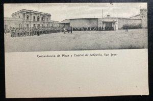 Mint Real Picture Postcard San Jose Costa Rica Plaza And Artillery Barracks