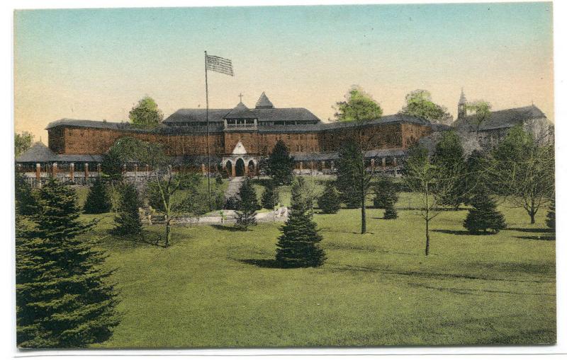 St Francis Health Resort Denville New Jersey handcolored Albertype postcard