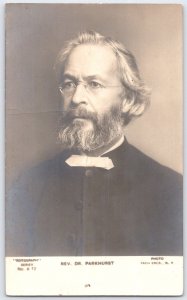 Vintage Rev. Dr. Parkhurst Portrait Postcard by Rotograph Co. N.Y.