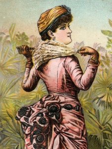 1885 Schultz's Star Soap Lovely Lady In Pink P229