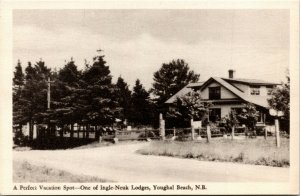 Postcard New Brunswick Shediac Cape Church St. Martin in the Wood 1940s K28