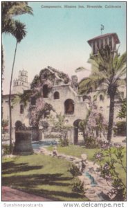 California Riverside The Campanario Mission Inn Handcolored Albertype