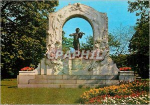 Postcard Modern Monument Vienna Johann Strauss (he re dei valzer)