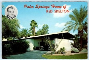 PALM SPRINGS, California CA ~ Mid Century Modern RED SKELTON Home 4x6 Postcard