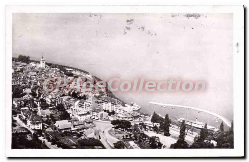 Old Postcard Evian Les Bains and Lake Leman