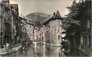 Modern Postcard Annecy Old neighborhoods and the Canal du Thiou