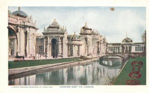 Vintage Postcard 1900's Looking East on Lagoon Louisiana Exposition St. Louis MO