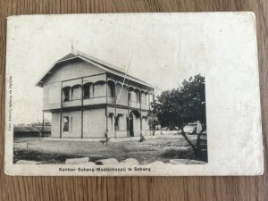 Indonesia Kantoor Sabang Maatschappij te Sabang Atjeh Vintage Postcard C053