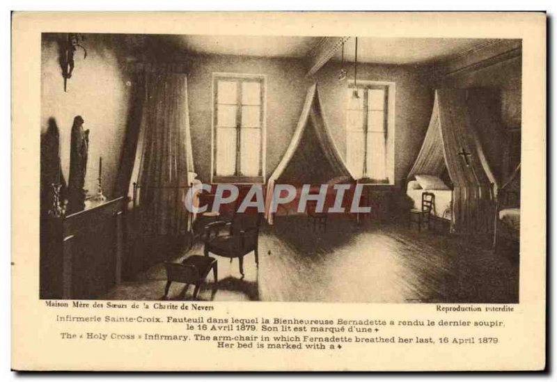 Postcard Old House Mere The Sisters of Charity of Nevers Infirmary Holy Cross