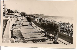RPPC Tel Aviv, Israel, Boulevard along Beach, Bauhaus Architecture 1950's