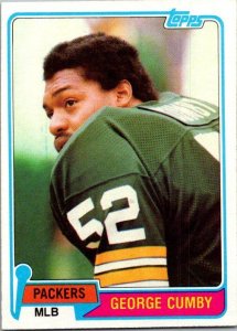 1981 Topps Football Card George Cumby Green Bay Packers sk10357