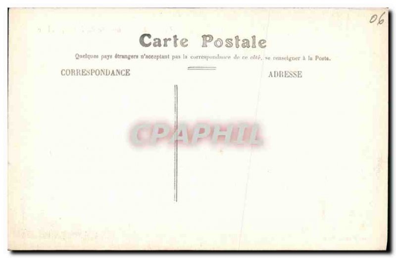 Old Postcard Nice waterfall Public Garden