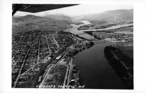 Real Photo Kamloops from the Air British Columbia Canada L2457 Antique Postcard