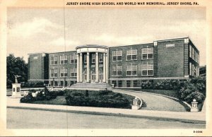 Pennsylvania Jersey Shore High School and World War Memorial Curteich
