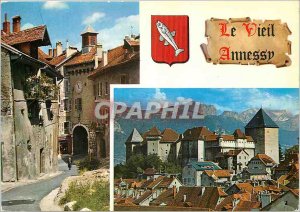 'Modern Postcard The old Annecy Petie the clock Faubourg Saint clearest and N...