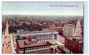 1909 Bird's Eye View Of Indianapolis Indiana IN Posted Antique Postcard 