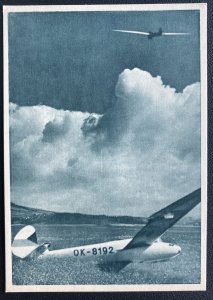 Mint Czechoslovakia Real Picture Postcard Aeroclub Gliders Exhibition