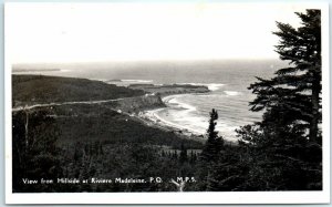 M-22778-1 View from Hillside at Riviere Madeleine Province du Québec Canada