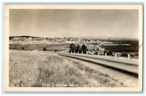 1948 Sea Side Town View Of Port Townsend Washington WA RPPC Photo Postcard