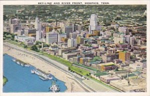 Tennessee Memphis Sky Line And River Front