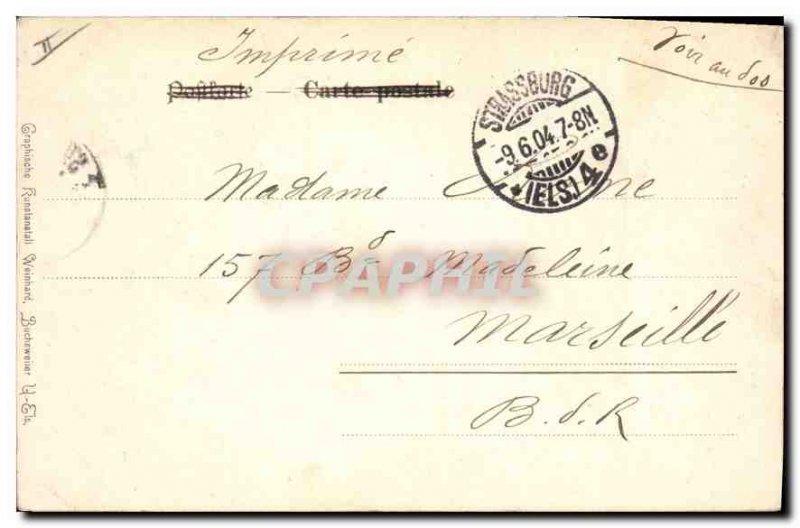 Old Postcard Strassburg Munsteruhr